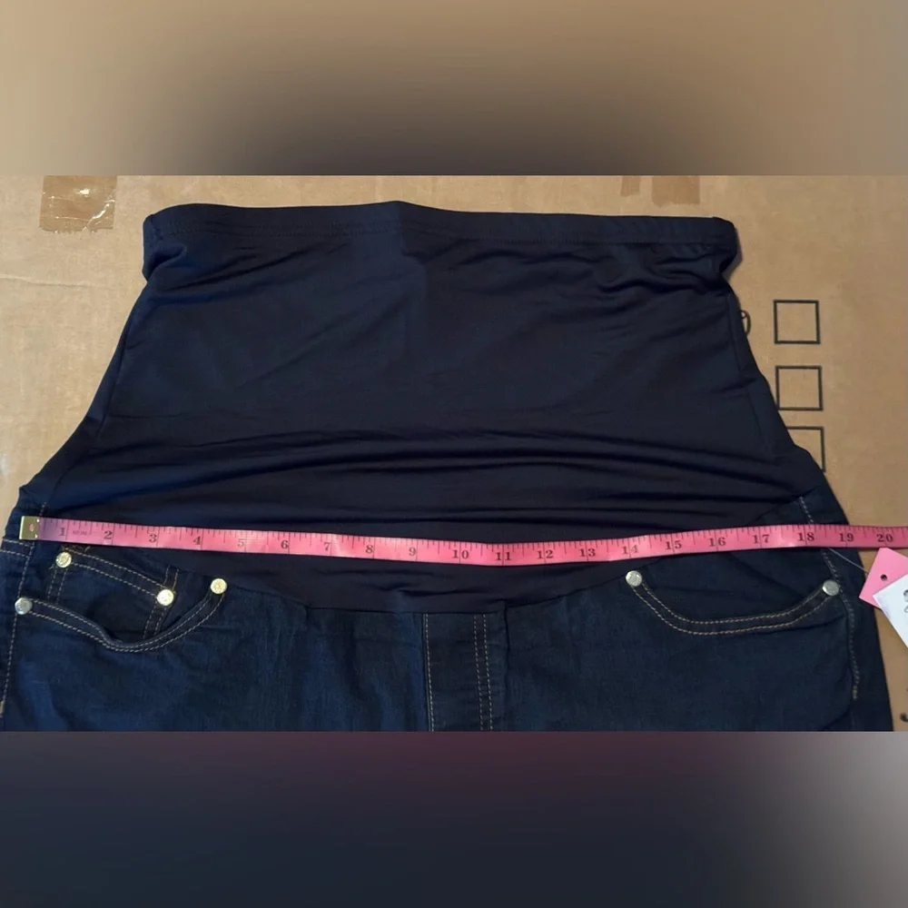 Times Two: Stylish Soft Denim Maternity Shorts